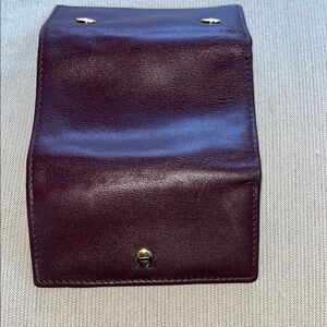 Etienne Aigner Dark Brown Leather Key Holder